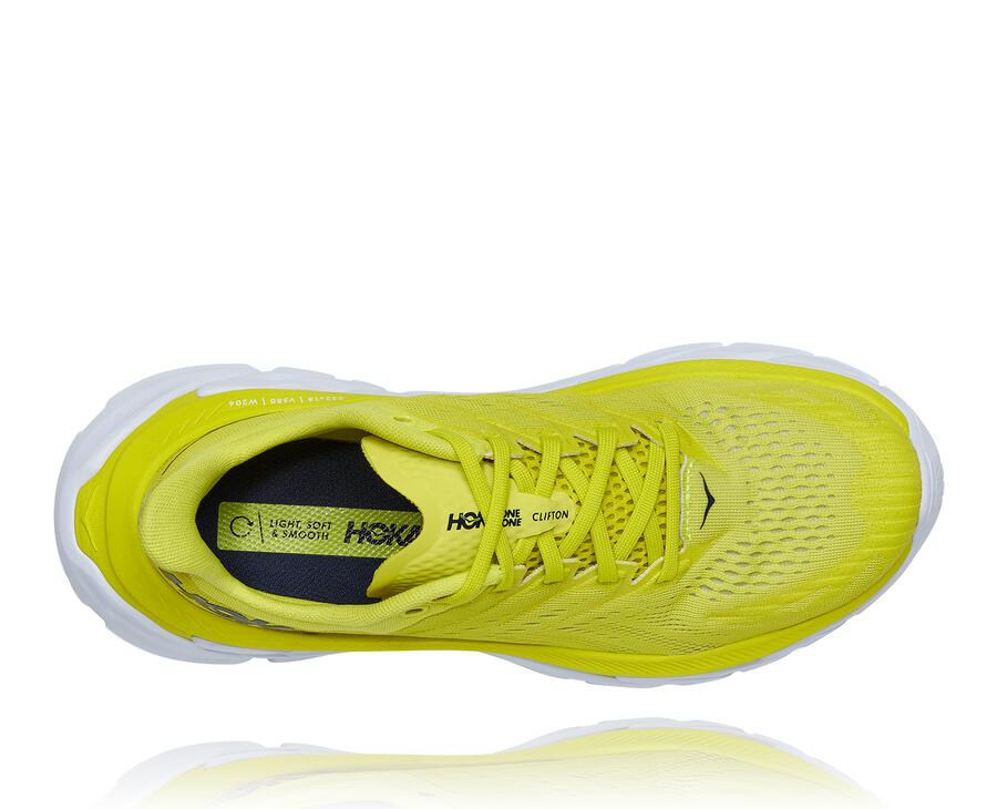 Hoka One One Koşu Ayakkabısı Erkek Floresan - Clifton Edge - FU8359746